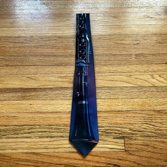 Vintage Ralph Marlin Clarinet Neck Tie / 1992 / Goodell Music - Picture 1 of 5